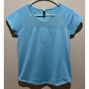 Under Armour‎ Women's Heat Gear Fitted Short Sleeve Athletic Top  Size XS - Blue